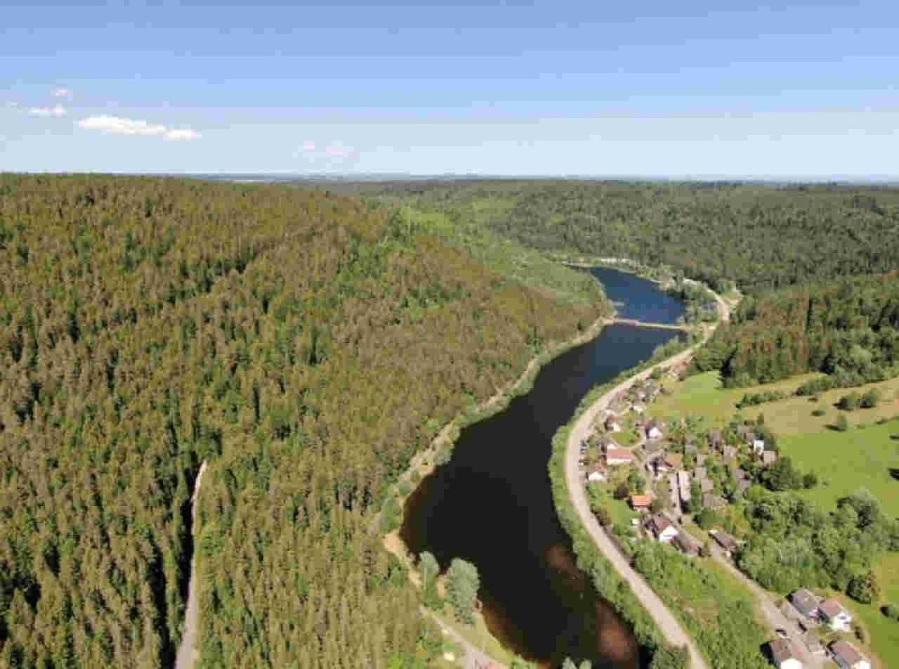 Ferienhaus Schwarzwald Seewald Erzgrube Badesee 100% Natur 외부 사진